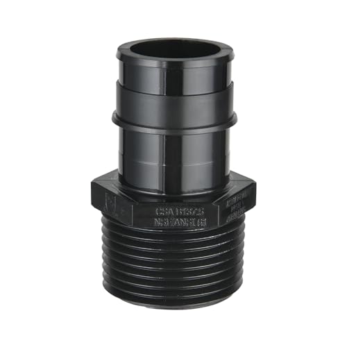 10 Piece EFIELD Pex-A Poly PPSU Expansion Fittings 1" X1" Male NPT Adapter - size: 1" x 1" (PPSU, Pack of 10)