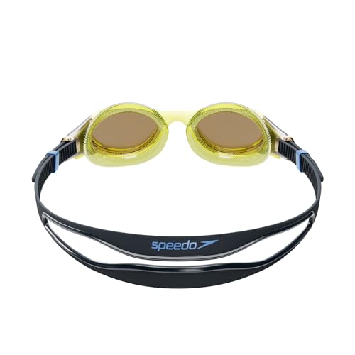 Speedo Unisex-Adult Swim Goggle Biofuse 2.0 - color: Black Hyper/Sapphire Mirrored