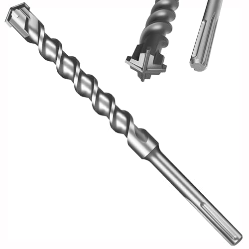 1-1/2" x 15" (400mm) SDS Max Concrete Drill Bit, 4-Cutter Cross-Head Heavy-Duty Masonry Bit with Extended Length Design for Deep Drilling, Upgraded Tempered for Stone & Brick - size: 1-1/2" x 15" (400mm)