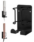 Curling Iron Holder, Hair Straightener Holder for Bathroom Storage, Flat Iron Holder Wall Mount Space Saving Hair Tool Organizer, Stainless Steel Flat Iron Holder Wall Mount, Black BANJEKT - color: Curling Iron Holder Black