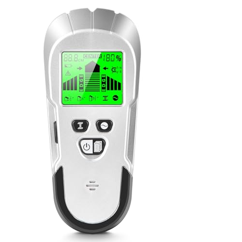 Stud Finder - 6 in 1 Electronic Wood Detector with Upgraded HD LCD Display for Detecting Edges and Centers of Metal, AC Wire, Wood, and Studs