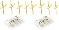 72 pcs Picture Hangers with 10-60lbs, 4 Different Size Picture Hangers, Iron Alloy Nail Hooks, Plaster Picture Hanging Kit on Wooden/Drywall Hanging Hardware for Clock, Mirror, Jewelry (Pack of 2) - size: 10-60LBS (Pack of 2)