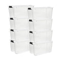 Sterilite Ultra Latch Box with Lids for Home and Office, 70 Quart, 8-Pack - size: 70 Quart
