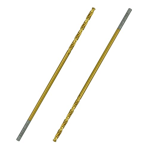 Greycore Tools 5/32 Inch x 6 Inch Cobalt Aircraft Extension Bit – 2 Pack M35 Cobalt Drill Bit, Industrial Titanium Coating – Drill Bits for Steel, Hard Metal, Cast Iron, Wood, Plastic (5/32" x 6") - size: 5/32" x 6", style: 6" Length