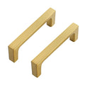 Ravinte Brushed Brass Solid Pulls Cabinet Handles 3 Inch 10 Pack - size: 3 Inch Hole Center