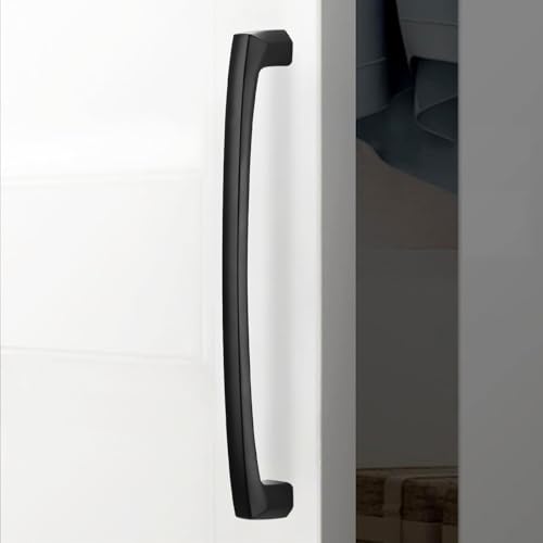 10 Pack 7.5 inch(192mm) Matte Black Kitchen Cabinet Handles Cabinet Pulls Black Drawer Pulls Kitchen Cabinet Hardware Handles Dresser Handles - color: Matte Black, size: 7-1/2'' Hole Center(192mm)