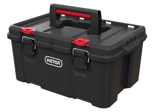 Keter Stack N Rolling Tool Box Modular Storage System 3 Piece - color: Black/Red, size: 3PC System