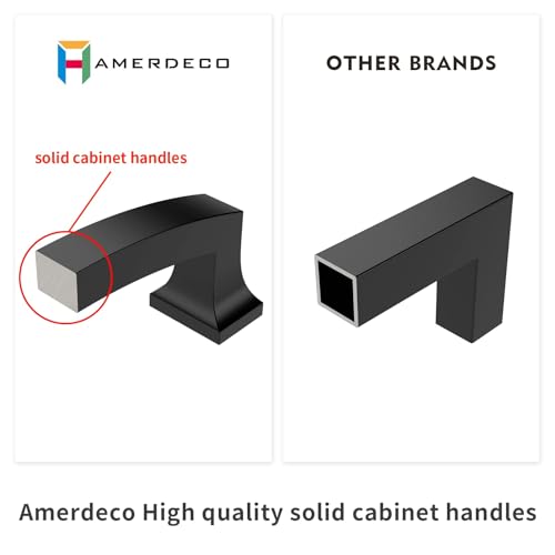Amerdeco 10 Pack Oil Rubbed Bronze Cabinet Pulls 10" - color: Oil Rubbed Bronze, size: 10" hole center