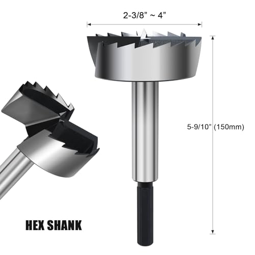 3-1/2 Inch Forstner Drill Bit Woodworking, 3.5" Forstner Bit Wood Drill Bit - size: 3-1/2 in