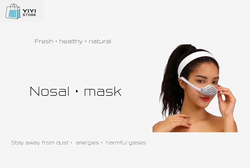 Nose cover Activated Charcoal Nasal Mask nose filters- Reusable Dust & Pollen Protection for Allergies, Hay Fever, Pollution - Breathable Nose Cover (Free 10 replacement filters)