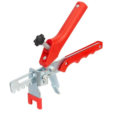 Tile Leveling system Plier Hand Floor Pliers Tiling Installation Tool Tile Locator Leveling System for DIY Ceramic Tile Stone Wall Tile Spacers Adjustment red - size: Red tile plier