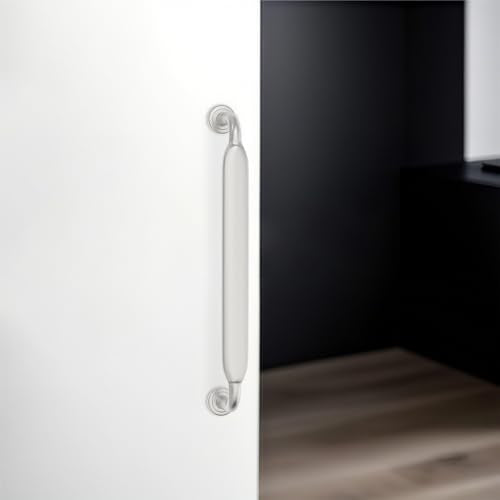 10 Pack 5 Inch Cabinet Pulls Brushed Satin Nickel Kitchen Cabinet Handles Zinc Alloy Drawer Pulls Solid Cabinet Hardware - color: Brushed Satin Nickel, size: 5'' Hole Center(128mm)