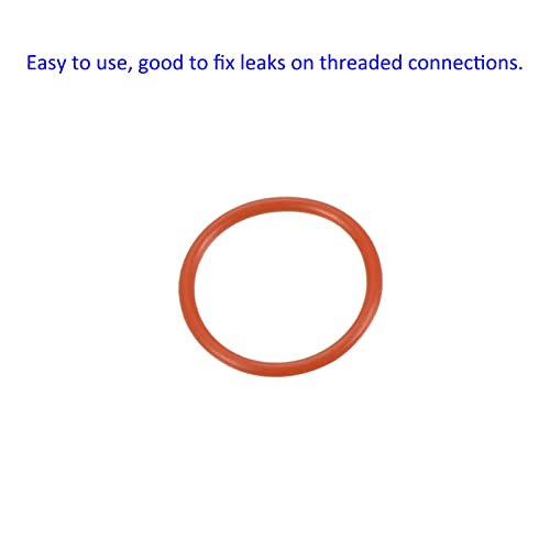M METERXITY 30 Pack Silicone O-Rings - Garden Water Hose Rubber Sealing Gasket Ring, Soft & Elastic, Apply to Outdoor (10mmx12mmx1mm, Red) - size: 10mmx12mmx1mm
