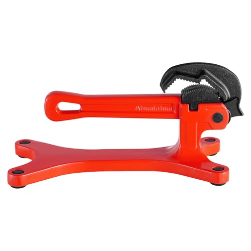 VEVOR Portable Pipe Vise, Lightweight Aluminum Pipe Clamp for 1/8" to 1-1/2" Pipe, Quick Grab Self-Adjusting Wrench for Pipe Cutting, Threading, Clamping, Ideal for Plumbing Repair