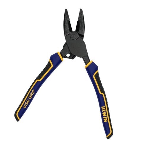 IRWIN VISE-GRIP Pliers, PowerSlot High Leverage Lineman's, 9.5 Inch (IWHT84000) - style: 9.5" Lineman's Pliers