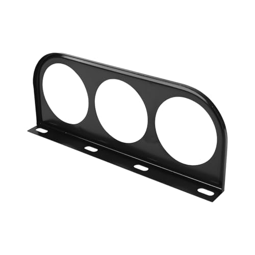 Zpana Car Three Hole Gauge Mounting Panel, 2 Inch Vehicle Dashboard Gauge Pillar Mounting Bracket Pod, Automotive Dash Instrument Holder Replacement, Universal for SUV Automobile Truck - size: Three Hole