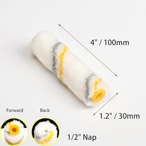 King Origin 10-Pack Paint Roller 4 Inch, 1/2" Nap - size: 10 PCS, 4-In