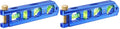 WORKPRO 6.3 Inch Magnetic Torpedo Level, Bubble Level Tool, Aluminium Alloy (Pack of 2) - size: 6.3inches (Pack of 2)