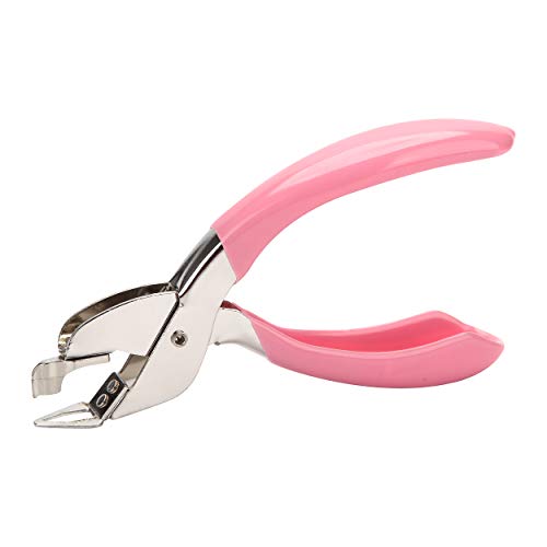 Staple Remover Tool for Office Heavy Hand Staple Pin Pull Easy to Remove(Pink) - color: Pink