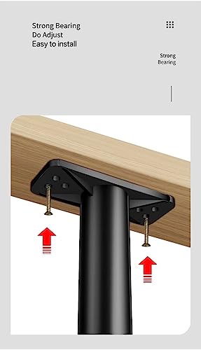 Adjustable Bed Legs 4PCS, Heavy Duty Center Slats, Plastic as Hard as Steel for King Bed, Sofa, Table, Dresser, Chair