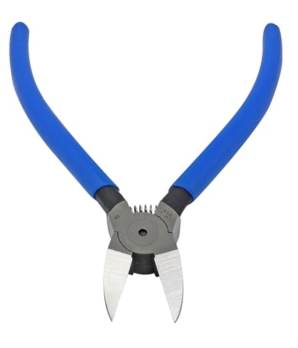 iexcell 6" Flush Cutter Side Cutter Wire Cutter Pliers Nippers Repair Tool, Blue, Chrome-Vanadium Steel - size: 6.0 Inches