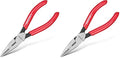 ARROW 6" High Leverage Needle Nose Pliers with Side Cutters, Long Nose Pliers for Gripping, Wire Bending, Cutting (Pack of 2) - size: 6 INCH (Pack of 2)