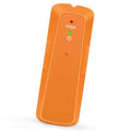 Stud Finder Wall Detector, Electronic LED Sensing Scanner with Audio Alert and Marking Notch for Drywall Plywood Shock Plastic Yellow 1 Pack - color: Orange