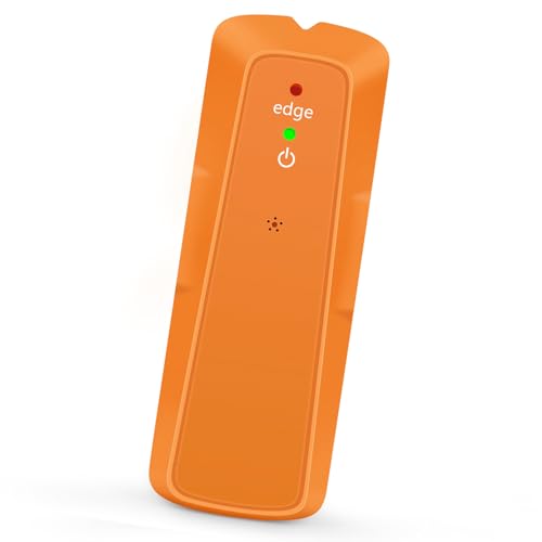 Stud Finder Wall Detector, Electronic LED Sensing Scanner with Audio Alert and Marking Notch for Drywall Plywood Shock Plastic Yellow 1 Pack - color: Orange
