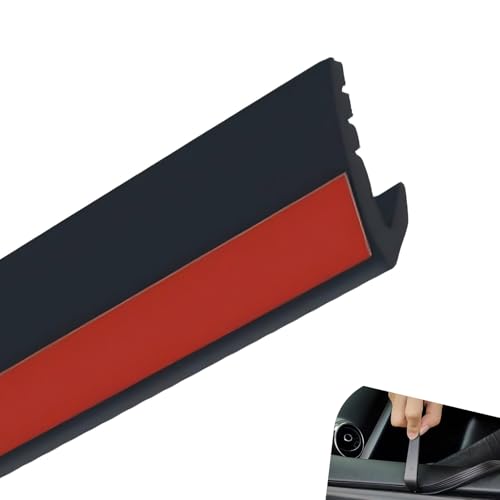 13Ft Car Door Rubber Seal Strip, V-Shape Self-Adhesive Seal Strip Soundproof Window Trim Molding, Car Window Weather Stripping Universal for sedan Truck SUV(Black)