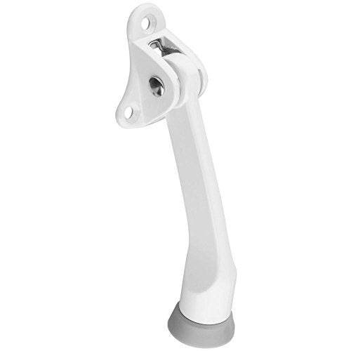 National Hardware N248-435 V238 Kickdown Door Stop in White - color: White