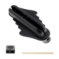 Center Scriber, Multifunction Magnetic Center Finder Tool, Woodworking Offset Marking Gauge for Carpentry with Hexagonal Pencil, Pencil Sharpener, Magnetic Scriber (Black) - color: Black