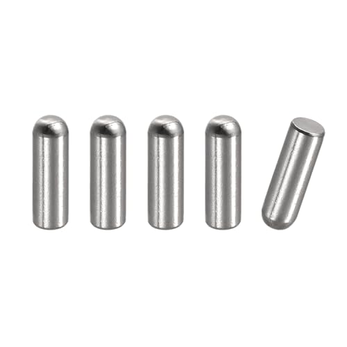 uxcell 5x14mm Dowel Pins, 5pcs 304 Stainless Steel Round Head Flat Chamfered End Dowel Pin Bunk Bed Pins Shelf Pegs Support Shelves Fasten Elements - size: 5x14mm