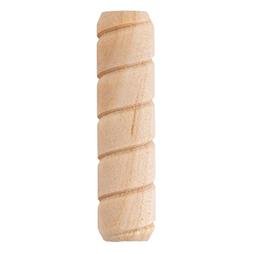 Spiral Grooved Hardwood Dowel Pins | 3/8" X 1-1/2" | Pack of 50 Approx. | Wooden Furniture Dowel Pins for Strong Connection | Furniture Making, Refurbishing or Crafts | UA-615-W - size: 3/8" X 1-1/2"