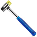Small Blue Rubber Mallet Hammer 25mm, Double Faced Non Marring Head - color: Blue