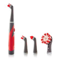 Rubbermaid Reveal Power Scrubber 5-Piece Kit, Cordless Electric Battery Powered Spin Scrub Brush, Water Resistant, for Home/Kitchen/Bathroom/Grout/Tile/Shower/Tub - style: 5-Piece Kit