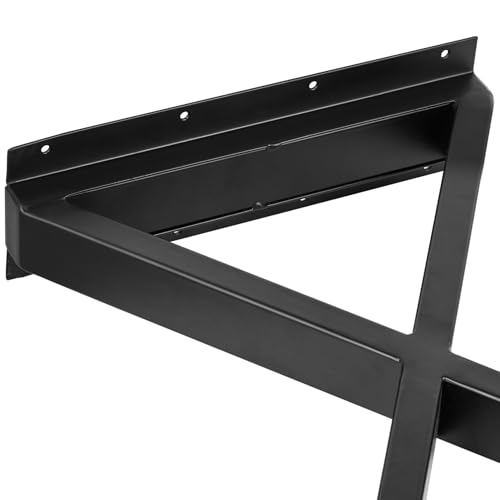 ALLCOS Bench Legs 16 Inch Coffee Table Legs Heavy Duty Steel Metal Table Legs, Set of 2, Black - size: 16 Inch