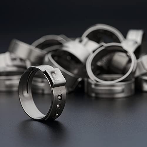 iCrimp 1 Inch Stainless Steel PEX Cinch Clamp Rings - size: 20pcs 1-Inch