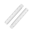 Unjoo Stainless Steel Ruler, 2-Pack, 6 Inch/15 cm Dual Scale Ruler - size: 6 inch 2 pack