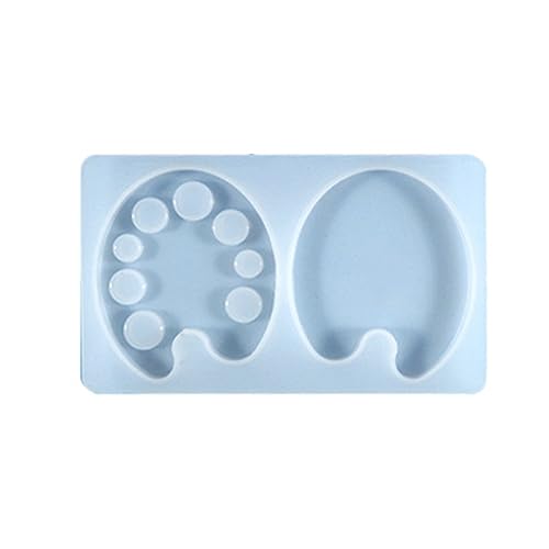 Sketching Board Clip Resin Mold Paint Pallet Silicone Mold Crystal Epoxy Mold for Painting Tray Palette Mold