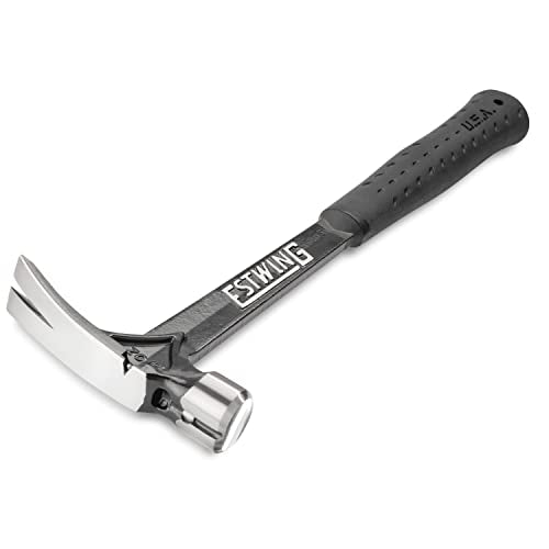 ESTWING Ultra Series Hammer, 15oz Smooth Face, Black Grip, EB-15S - size: 15 oz, style: Smooth Face