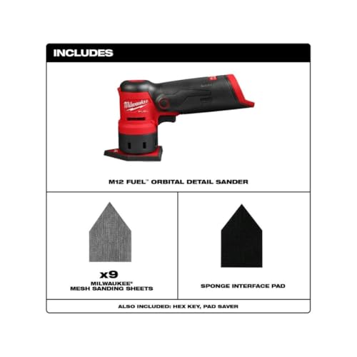 Milwaukee Electric - M12 Fuel Orbital Detail Sander