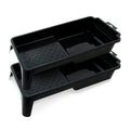 PD 4 Inch Paint Roller Tray, 2-Pack, Deep Pocket, Black Plastic - color: Tray (Black) – 2 Pack, size: 4-inch