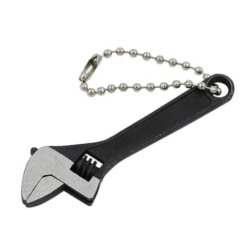 2.5 inch Mini Size Adjustable Wrench Tool, Black Tiny Spanner - color: Black, size: 2.5"
