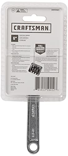 CRAFTSMAN Adjustable Wrench, 6-Inch (CMMT81621) - style: 6IN Adjustable Wrench
