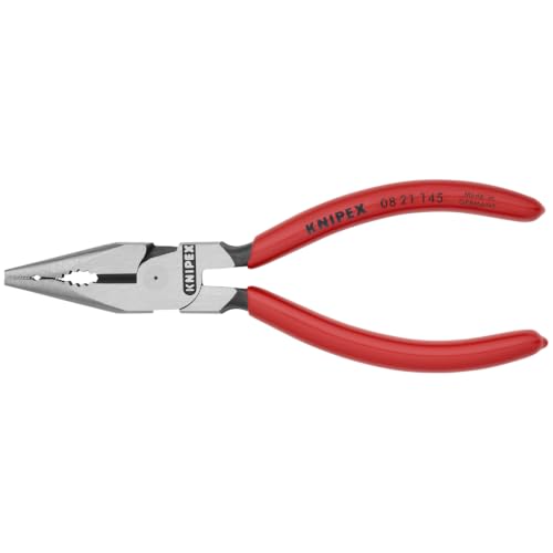 Knipex Tools 08 21 145 6" Needle Nose Combination Pliers, - style: Plastic Coated Handles
