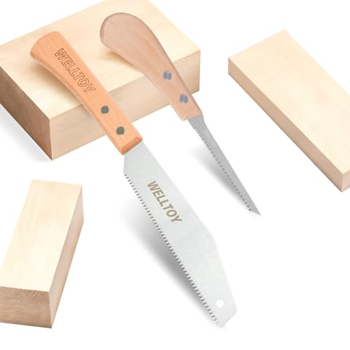 2PC Small Hand Saw,6 inch Japanese Pull Saws with Anti-Slip handle,Flexible Blade,17 TPI Japanese Flush Cut Saw for Flush Cut Woodworking,DIY and Small Project. - size: 2Pcs