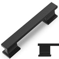 COTYKILEY 10 Pack 3.75 Inch(96mm) Matte Black Cabinet Handles Black Kitchen Cabinet Pulls Cabinet Door Handles Kitchen Cabinet Hardware - color: Matte Black, size: 3.75" Hole Center（96MM）