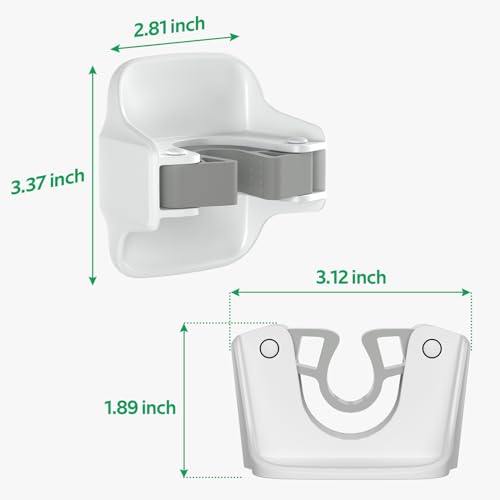 reliahom Broom Holder Wall Mount Mop Grippers organizer wall hanging,10Pack - color: White, size: 10 Pack 1Rack