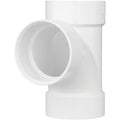 Charlotte Pipe Schedule 30 3 in. Hub x 3 in. Dia. Hub PVC Sanitary Tee