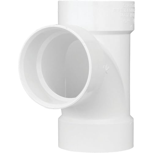 Charlotte Pipe Schedule 30 3 in. Hub x 3 in. Dia. Hub PVC Sanitary Tee
